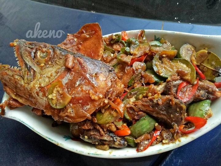 Cara Gampang Membuat Resep Oseng ikan asin dan terong bulat yang Lezat Sekali Anti Ribet, Bikin Ngiler