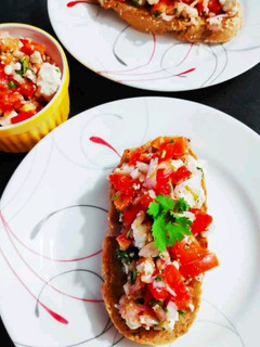 A picture of Healthy Bruschetta.