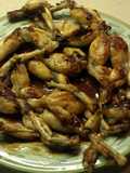 Carmelized frog legs