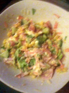 A picture of salad snack.