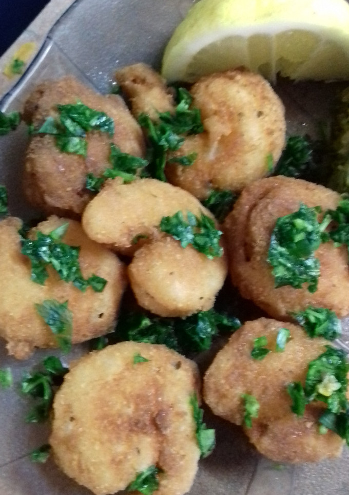 Una foto de Langostinos empanados