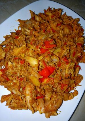 Foto resep Ayam suwir lombok