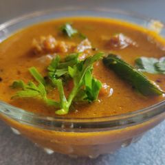 A picture of Mutton Kuzhambu Mutton Curry.