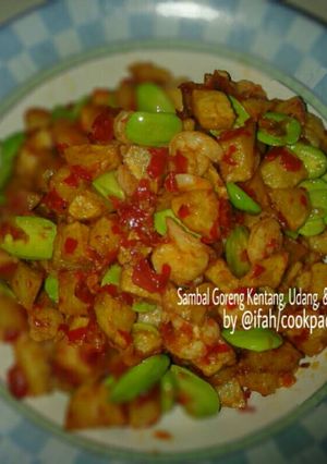 Foto resep Sambal Goreng Kentang Udang & Pete