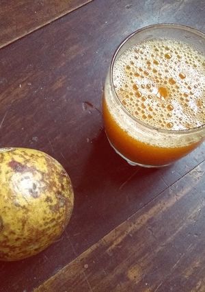 A picture of Woodapple juice.