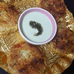 A picture of Chicken veggies cutlets.