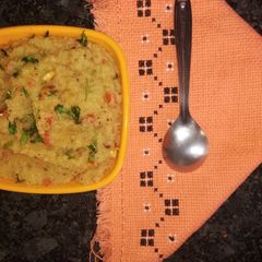 A picture of Curd semolina upma.