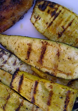 A picture of Grilled Zucchini and Squash.