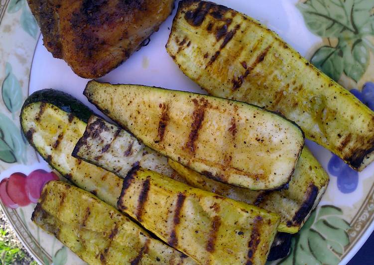 Recipe of Quick Grilled Zucchini and Squash