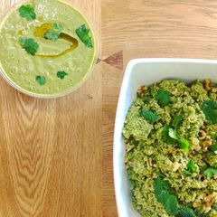 A picture of Walnut & Coriander pesto.