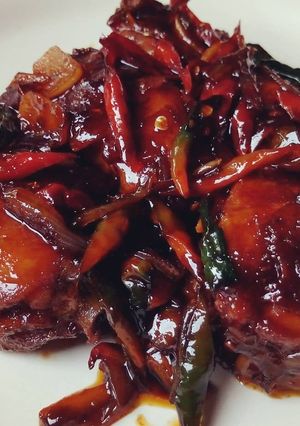 Foto resep Ayam goreng mentega saus tiram