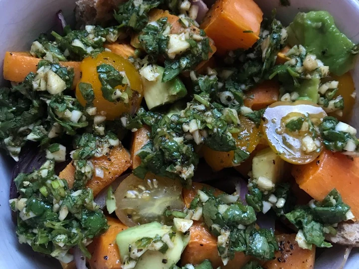 Easy Steps to Make 30 min veggie bowl w/ cilantro-garlic drizzle the Perfect Appealing