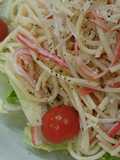 Crab Stick & Onion Italian Pasta Salad