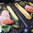 Parrillada de verduras con pollo y chorizo