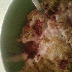A picture of Berry Muffin mug cake.