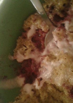 A picture of Berry Muffin mug cake.