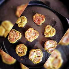 A picture of Baked masala capsicum.