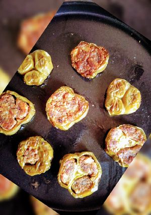 A picture of Baked masala capsicum.