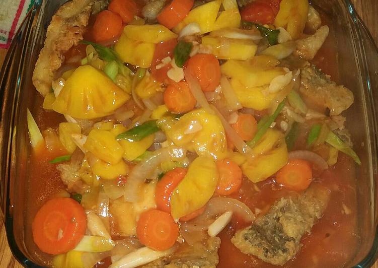 Cara termudah untuk Campuran LezatIkan Gurame Asem Manis