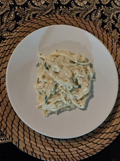 Una foto de Spaghetti con bechamel y queso