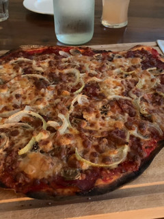 A picture of Sourdough Homemade Pizza.