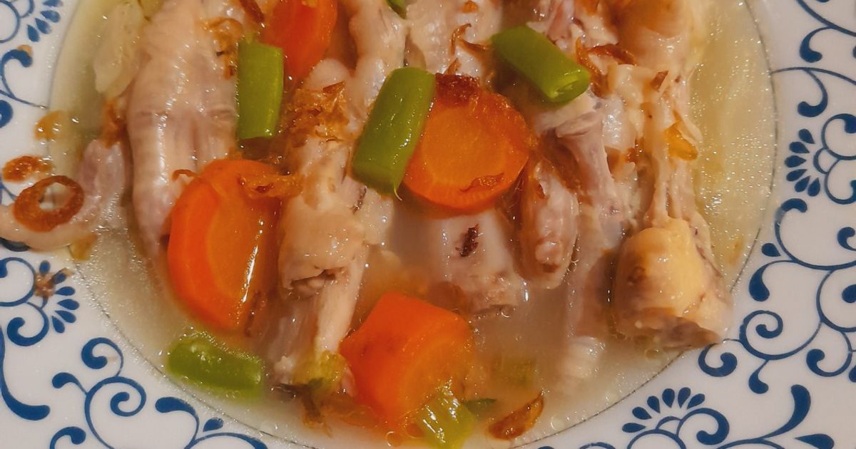 Sop ceker ayam buat anak