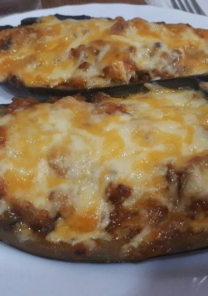 Foto principal de Berenjenas rellenas con queso y sobrasada