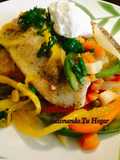 Filetes de pescado a la poblana💖