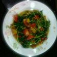Tumis daun ubi praktis
