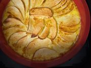 Una foto de flan en freidora sin aceite