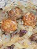 Radichio con carne cocida o con albóndigas