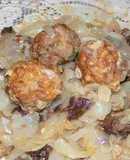 Radichio con carne cocida o con albóndigas