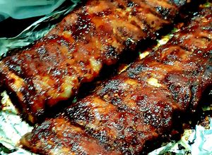 รูปของ ซี่โครงหมูอบซอสบาร์บีคิว(สูตรมัดใจคุณสา😁) pork ribs with barbecue sauce