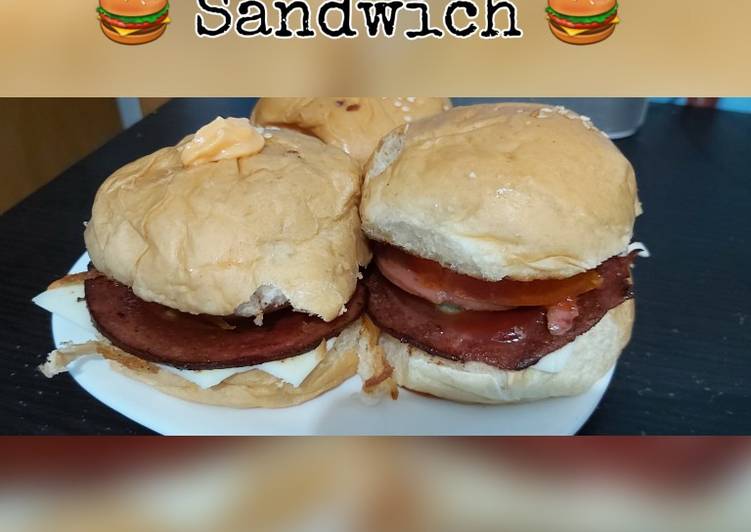 Resep Sandwich / Hamburger seadanya 🍔💕 Anti Gagal