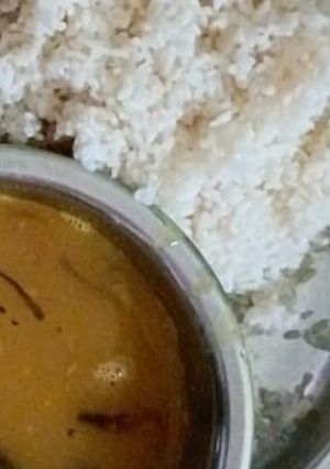 A picture of Dal chawal.
