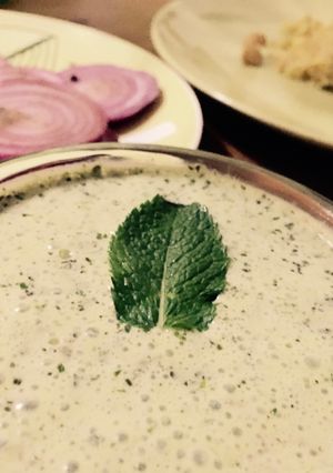 A picture of Indian Mint Yogurt.