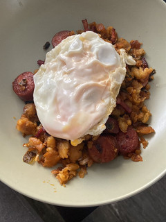 Una foto de Migas con huevo