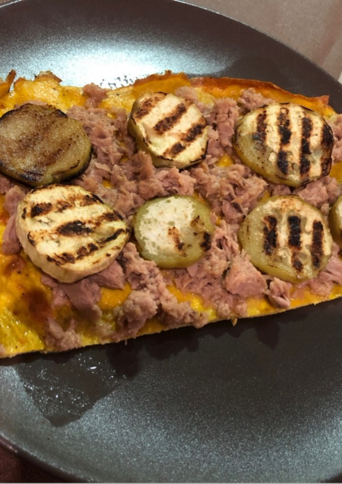 Una foto de Pizza 100% dieta (masa de pollo)