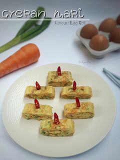 Foto resep 94. Gyeran Mari "korean egg roll"