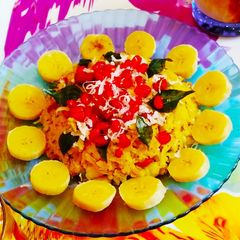 A picture of Raw banana poha.