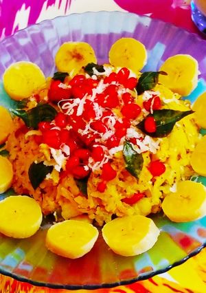 A picture of Raw banana poha.