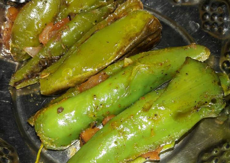 Recipe of Super Quick Homemade Filled green chilli