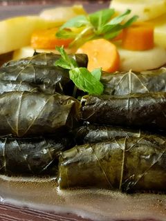 صورة لوصفة ورق عنب بزيت