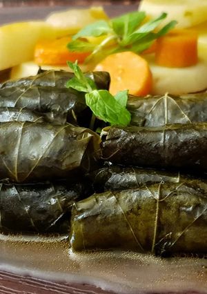 صورة لوصفة ورق عنب بزيت