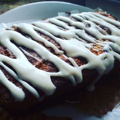 A picture of Banana Drizzle cake!!.