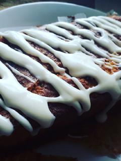 A picture of Banana Drizzle cake!!.