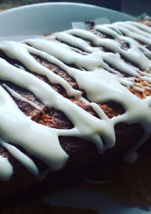 A picture of Banana Drizzle cake!!.