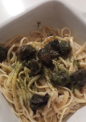 Une photo de Spaghettis aux escargots