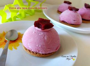 Foto di Dolce al cucchiaio alla rapa rossa e zenzero
