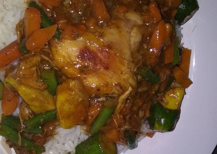 Easiest Way to Make Recipe of Vegetable and chicken stew